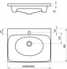 Мебельная раковина Balance, 800 х 465 х 30 mm 9