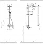 Crometta E240 1jet  Showerpipe dušas sistēma + dāvānā JBL Go 2 8