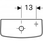 Geberit Selnova Rimfree pods, horizontāls izvads, balts 4