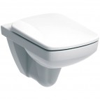 Geberit Selnova Square Rimfree piekaramis pods, balts