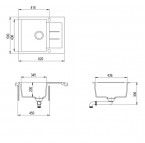 Кухонная мойка Tesa SQT102W 3