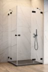 Dušas kabīne Essenza Pro Black KDD 90x90 cm