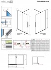 Dušas sieniņa Furo Walk-In 130 cm, labā 9