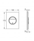 Taustiņš Nova Cosmo S(mini) duo, 130x172 mm, vertikāls 3