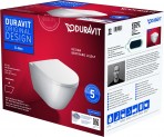 Komplekts Duravit D-Neo Rimless pods ar SC vāku + Rāmis + Taustiņš 4