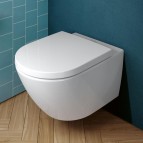 Подвесной унитаз Subway 3.0 Rimless WC + SC QR крышкa, CeramicPlus