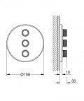 Grohtherm SmartControl kontrolieris ar 3 režīmiem, supersteel 2