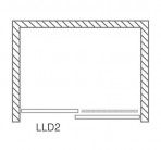 LLD2 dušas durvis 130 cm 3