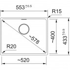 Maris MRG 210/110-52 мойка из фрагранита ( с кнопкой ) 7