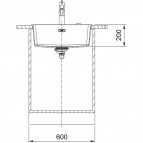 Maris MRG 210/110-52 мойка из фрагранита ( с кнопкой ) 4