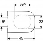 Geberit Smyle Square tualetes poda vāks, plāns dizain, QR, balts 4