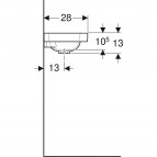 Geberit iCon Light izlietne, bez pārplūdes, balta, 38x28 cm 3