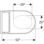 Geberit AquaClean Tuma Comfort bidē tualetes pods ar vāku, balts/balts 2