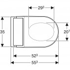 Geberit AquaClean Tuma Comfort bidē pods ar vāku, balts/balts 4