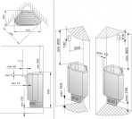 Электрическая печь для сауны Delta D23XE 2,3 кВт 2