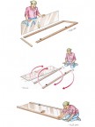 790x1890 mm, Satin/Pine cтеклянные двери для сауны, черный цвет 2