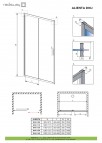 Alienta двери душа DWJ 140 cm 8