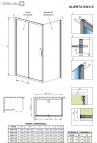 Alienta S 90 dušas siena 3