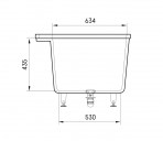 PAA Vanna Infinity Silkstone Built In akmens masa 1795 x 795 mm 7