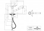 V&B Como Shower virtuves maisītājs, izvelkams, 1jet, anthracite 3