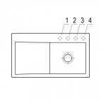 V&B Subway Style 50 virtuves izlietne, CERAMIC, 900x510mm, manual (R) 5