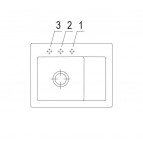 V&B Subway 45 Compact кухонная мойка, CERAMIC, 650x510mm, manual (L) 5