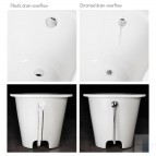 PAA Ванна Vario M 1580 x 750 AB, каменная масса, красочный 3