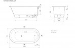 PAA Vanna VARIO M 1560 × 750 mm ABCD, akmens masa, krāsains 5