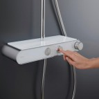 Duravit dušas sistēma Shelf 1050 ar dušas termostatu, hromēts 8