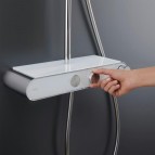 Duravit dušas sistēma Shelf 1050 ar dušas termostatu, hromēts 9