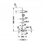 Shelf 1050 душевая система, хром 10