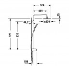 Shelf 1050 душевая система, хром 12