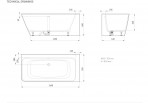 PAA QUADRO CORNER A GRAPHITE Vanna 160x75 cm, SILKSTONE, grafīta 5