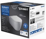 Duravit ME by Starck Rimless pods ar Soft-Close vāku, Hygiene Glaze 5