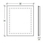 LILLY 70x100 Spogulis ar frontālu LED apgaismojumu 2