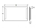 TANYA 70x100 Spogulis ar fona LED apgaismojumu. 3