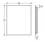 ADRIANA 80x120 Spogulis ar fona LED apgaismojumu pa perimetru 2