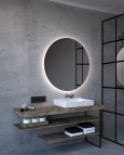 KEIRA Ø80 Spogulis ar fona LED apgaismojumu pa perimetru