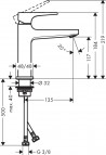 Hansgrohe Metropol izlietnes jaucējkrāns 110 push-open, Matt Black 3