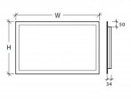 NATALIA 70x100 cm Spogulis ar fona LED apgaismojumu pa perimetru. 3