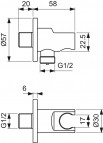 Ideal Standard Настенный душевой душ, Matt Black 7