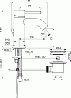 Ideal Standard Maisītājs izlietnei Ceraline, ar Pop-up, 5l/min, MB 11