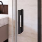 MI D2L / MI D2R 1700 mm Bīdāmās dušas durvis nišai, Black elox	 2