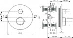 Ceratherm T100 iebūvējams termostata maisītājs,1 funkc, Magnetic Grey 2