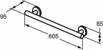 CONTEMPORARY 21 ручка 60 см, Stainless Steel 2