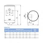 Ūdens sildītājs O PRO+ V-120L 1500W Atlantic, balts 3