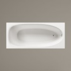PAA Vanna Uno Grande 170x75 cm, ar zemo paneli un sifonu, balta  4