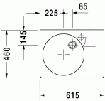 Duravit izlietne Scola 61,5 x 46 cm 2