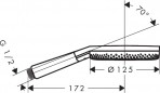 Hansgrohe Raindance Alive Select S Rokas duša 125, 3 jet, Gold 2