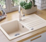 Notus akmens masas izlietne 76x46 cm ar push-up ventīli, Krāsu izvēle 3